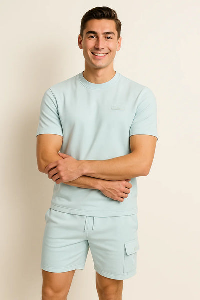 Ensemble Décontracté Tendance pour Homme – Turquoise