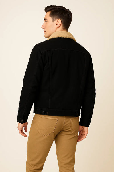 Veste Tendance pour Homme – Automne/Hiver – Noir