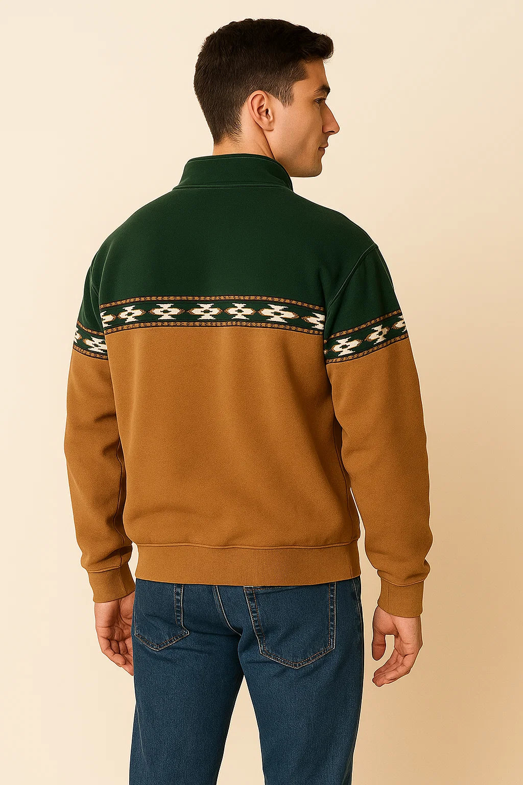Pull d'Automne pour Homme au Style Rétro