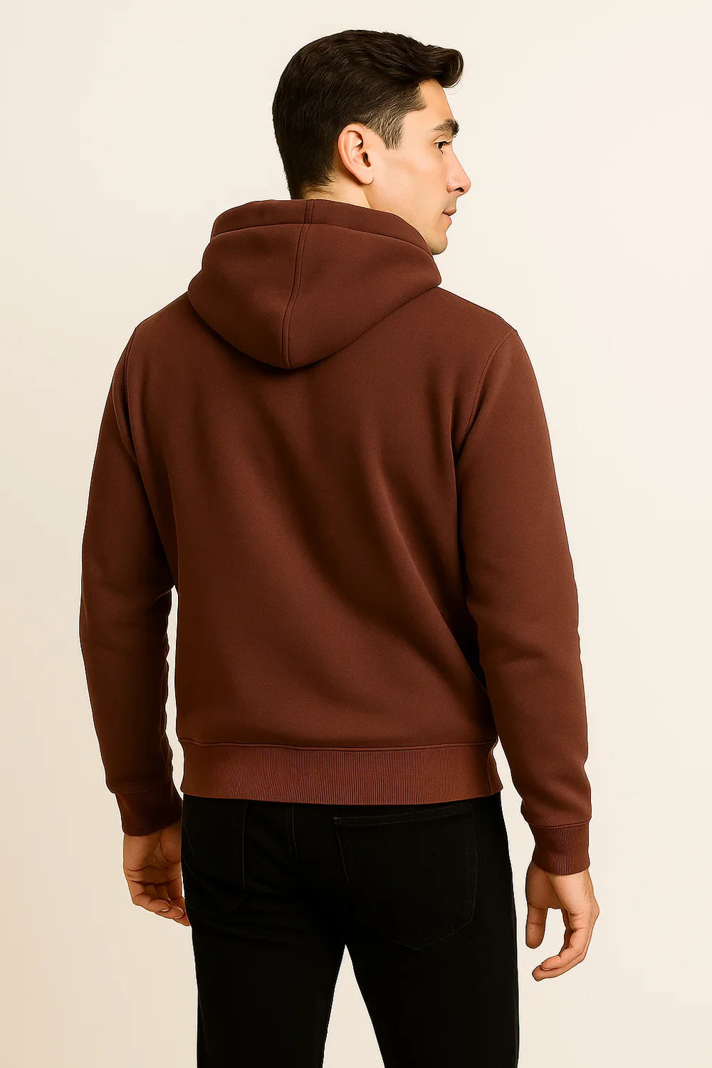 Sweat à Capuche pour Homme au Style Vintage – Rouge
