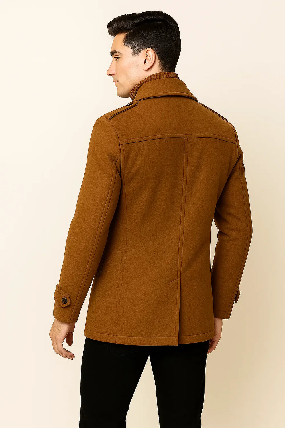 Ensemble Veste Deux Pièces Élégant pour Homme – Marron