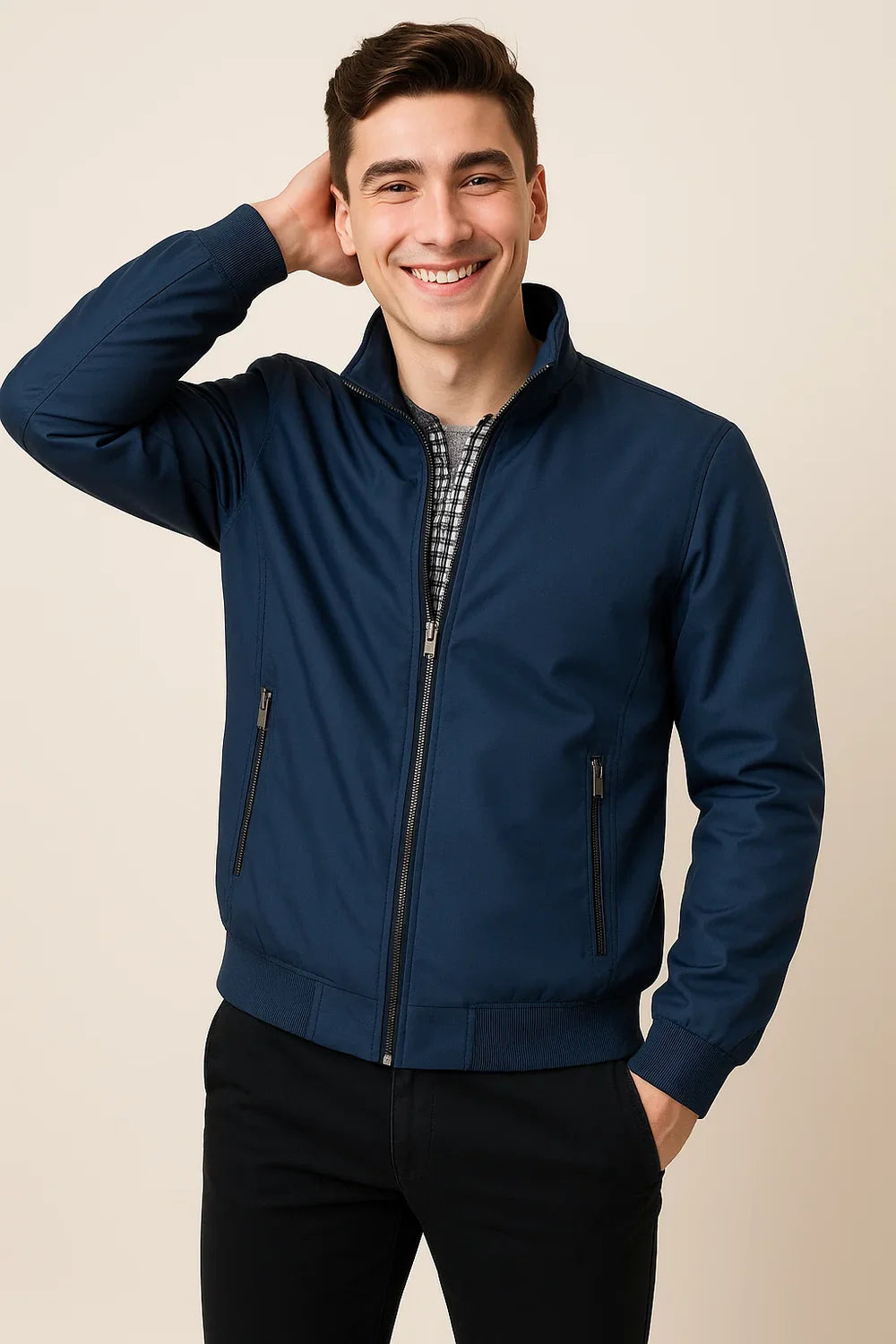 Veste Classique Toutes Saisons pour Homme – Bleu