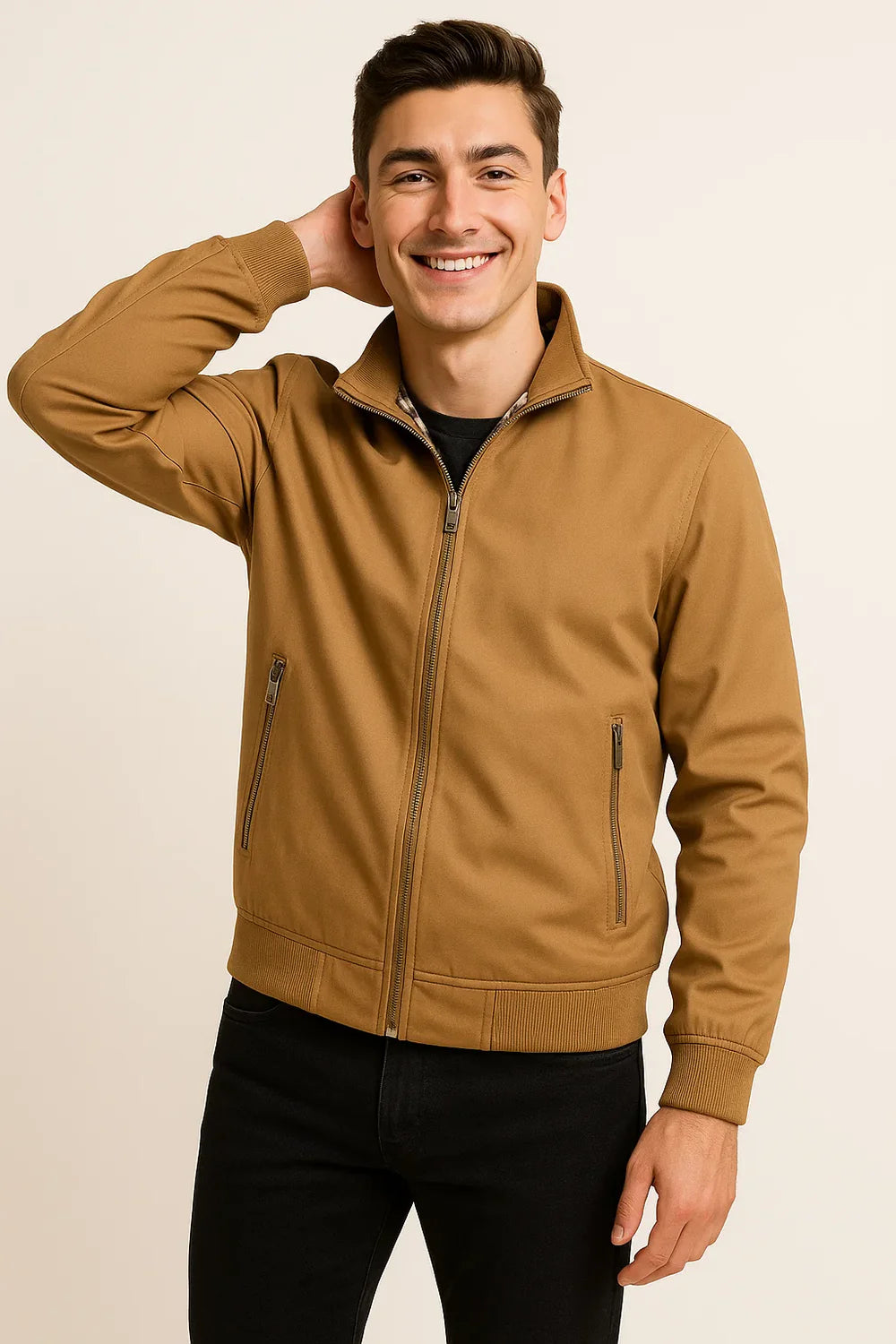 Veste Classique Toutes Saisons pour Homme – Kaki