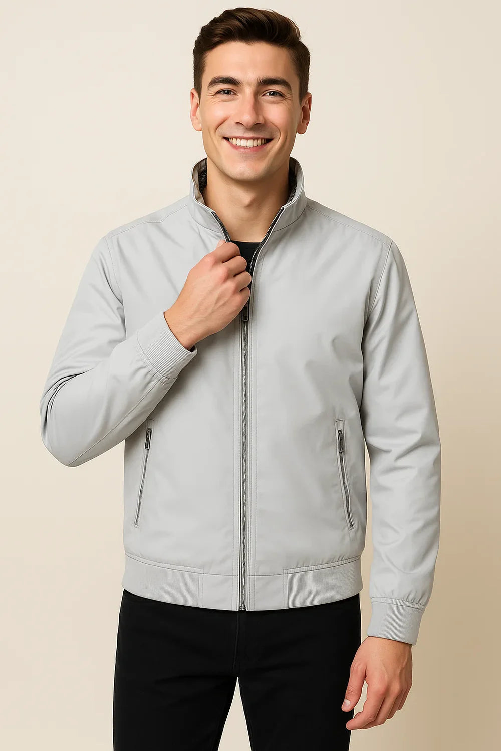 Veste Classique Toutes Saisons pour Homme – Gris
