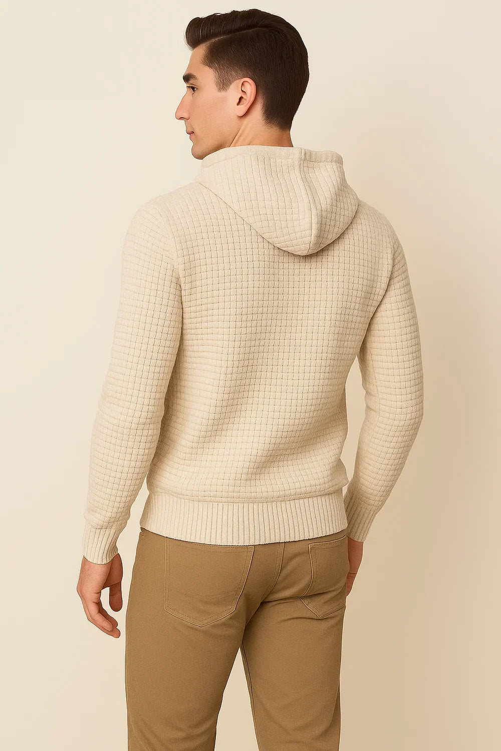 Pull Tendance au Style Moderne pour Homme - Beige