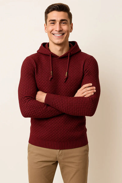 Pull Tendance au Style Moderne pour Homme - Rouge
