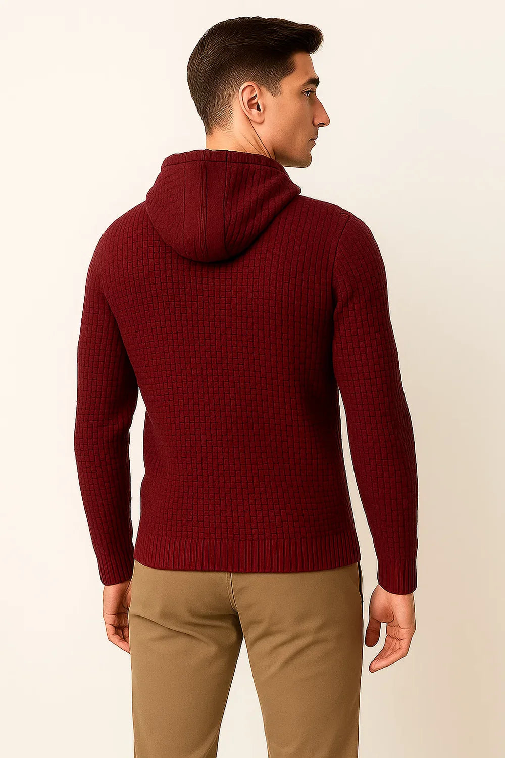 Pull Tendance au Style Moderne pour Homme - Rouge