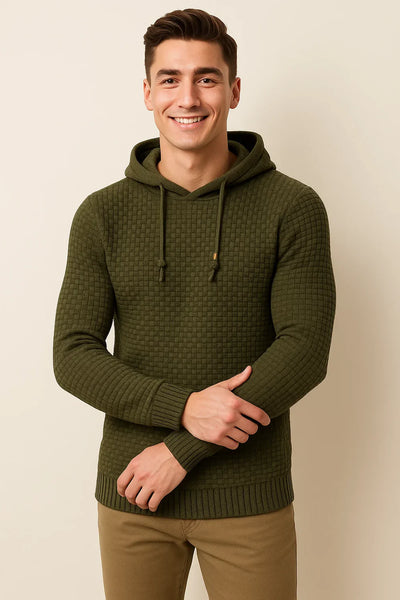 Pull Tendance au Style Moderne pour Homme - Vert foncé