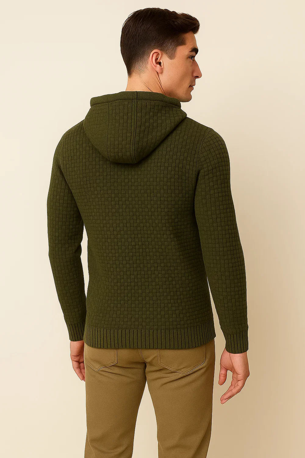 Pull Tendance au Style Moderne pour Homme - Vert foncé