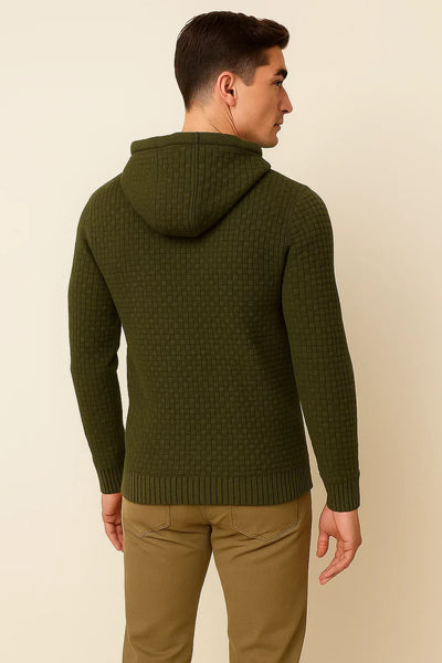 Pull Tendance au Style Moderne pour Homme - Vert foncé