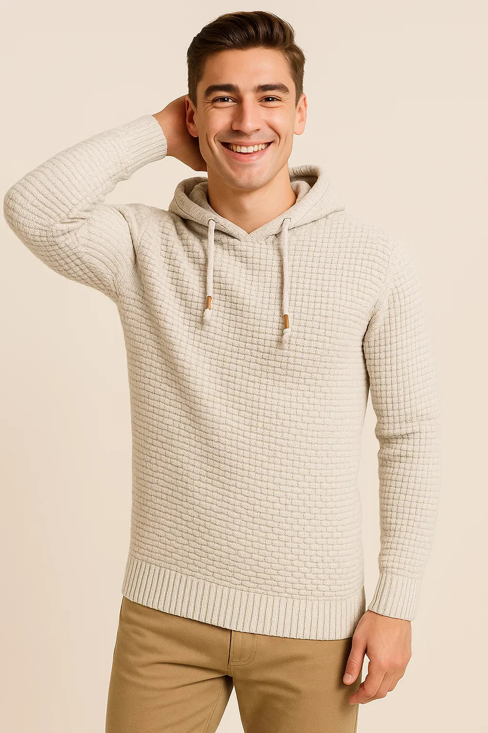 Pull Tendance au Style Moderne pour Homme - Blanc