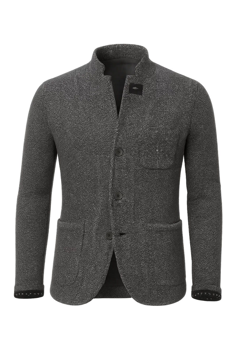 Cardigan Rétro à Boutons pour Homme – Gris