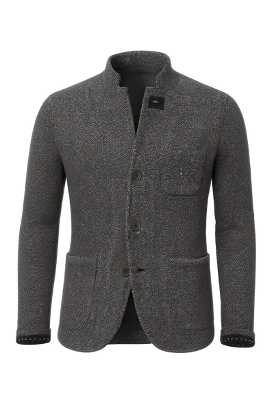 Cardigan Rétro à Boutons pour Homme – Gris