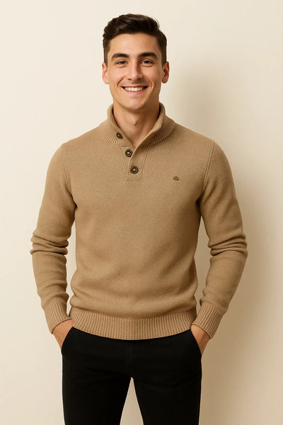 Pull Homme au Style Moderne – Coupe Ajustée – Mar Clair ron