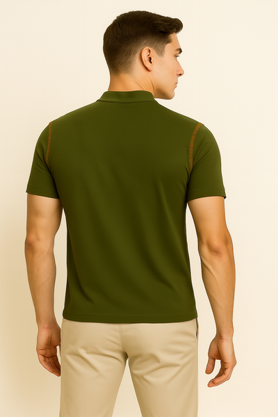 Polo Élégant Décontracté-Chic pour Homme – Green fince