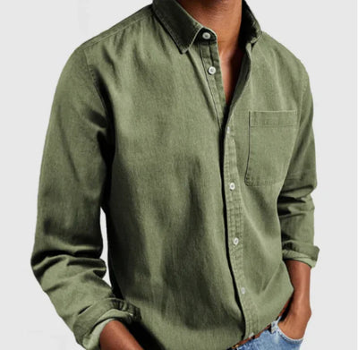 Chemise boutonnée décontractée pour hommes