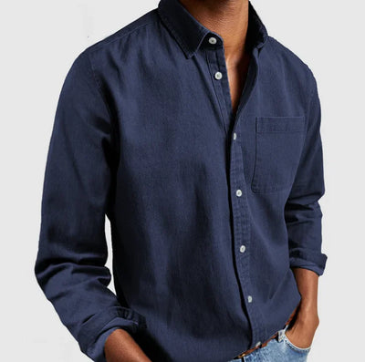 Chemise boutonnée décontractée pour hommes