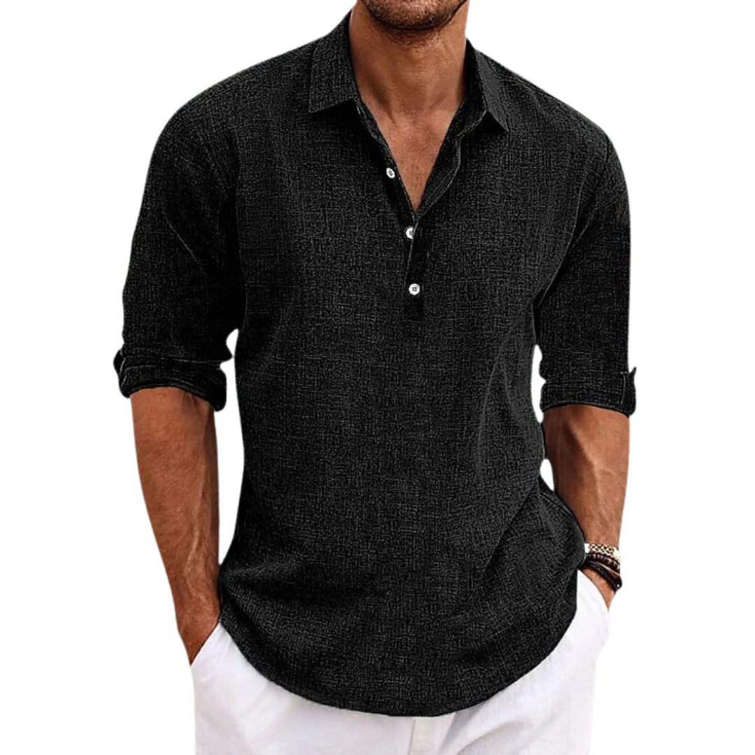 Chemise boutonnée classique pour hommes