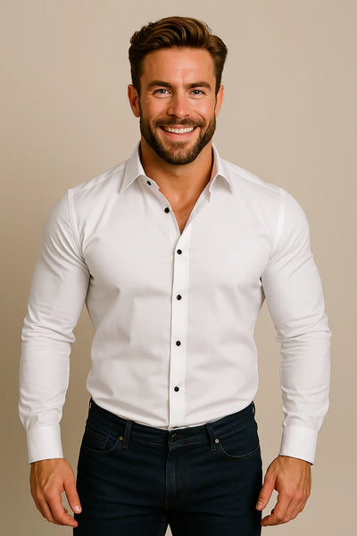 Chemise classique infroissable pour hommes