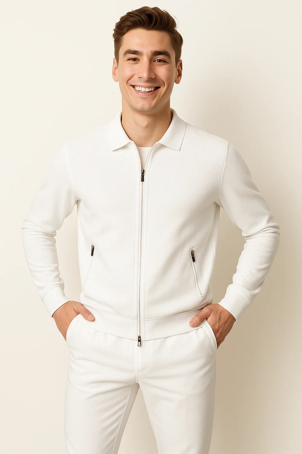 Ensemble Estival Tendance pour Homme – Blanc