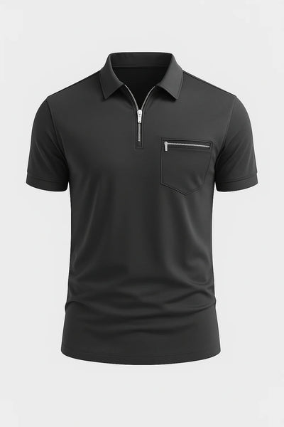 Polo pour Homme au Style Classique – Noir