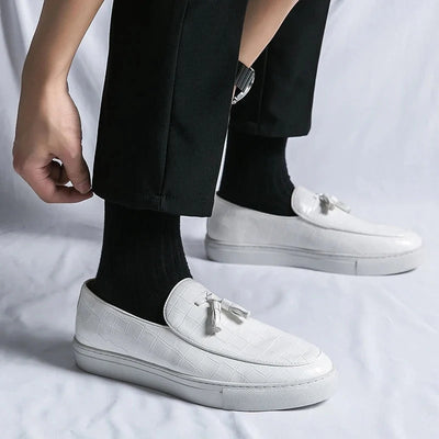 Mocassins en peau de crocodile pour hommes