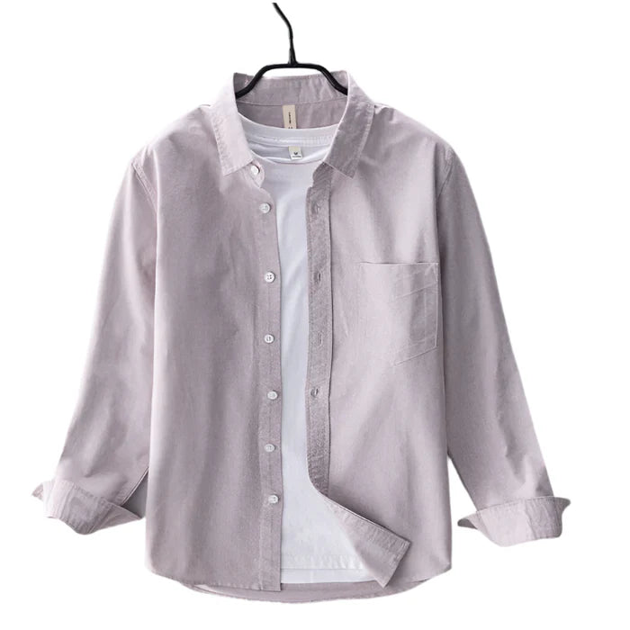 Chemise Oxford d'Été Élégante pour Homme – Rose clair