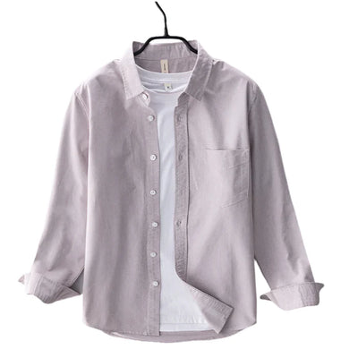 Chemise Oxford d'Été Élégante pour Homme – Rose clair