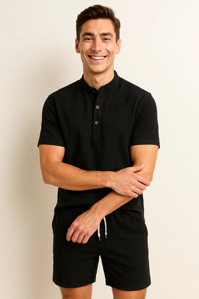 Ensemble d'été élégant pour hommes – Noir