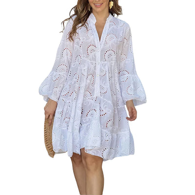 Robe chemise SyLace de style moderne pour femmes