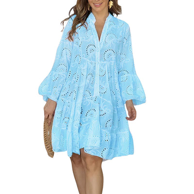 Robe chemise SyLace de style moderne pour femmes