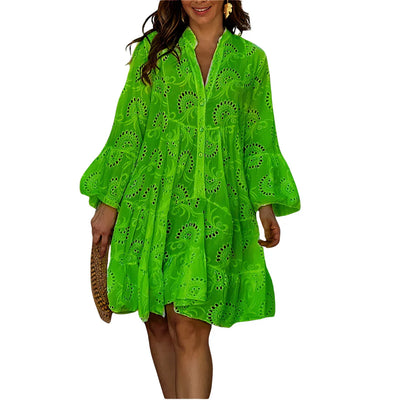 Robe chemise SyLace de style moderne pour femmes