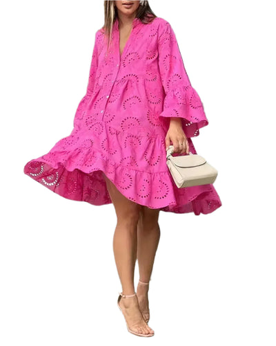 Robe chemise SyLace de style moderne pour femmes
