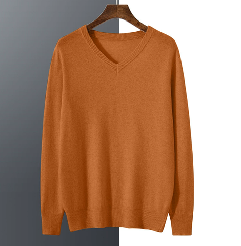 Pull Col V Moderne pour Homme – Style Classique du Quotidien