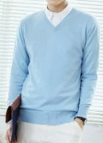 Pull Col V Moderne pour Homme – Style Classique du Quotidien