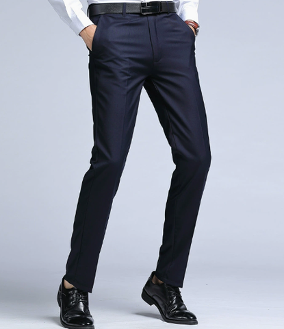 Pantalon Habillé pour Homme – Coupe Droite avec Détails Raffinés