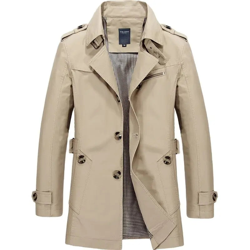 Manteau d’Hiver Homme Business Smart-Casual – Beige