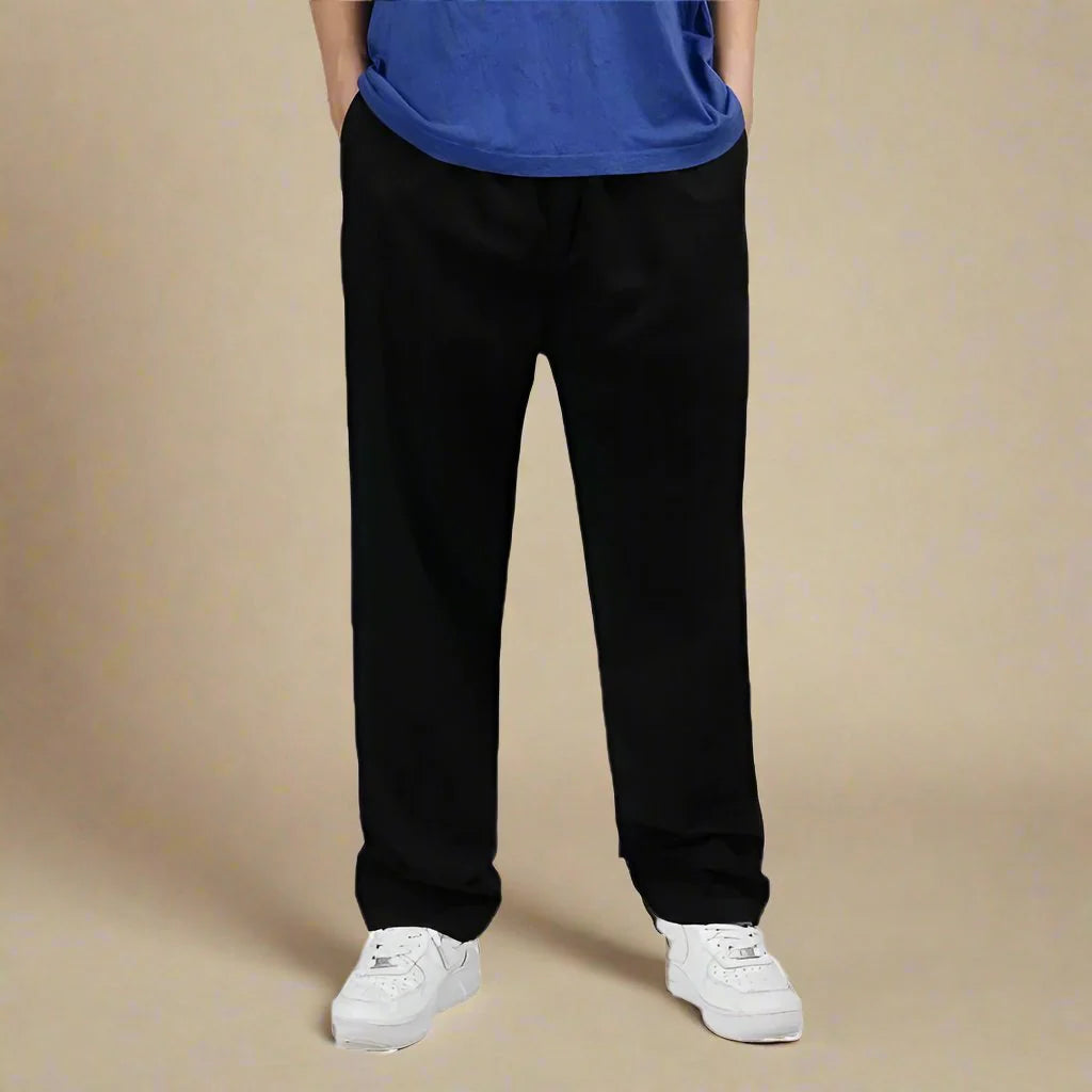 Pantalon chino ample classique pour hommes