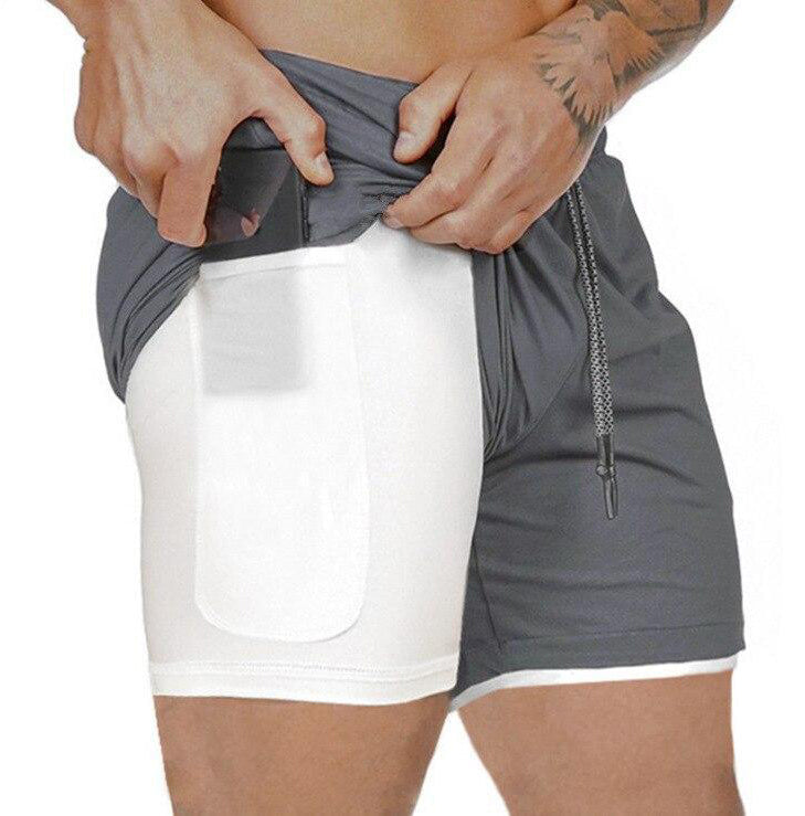 Shorts de Fitness Légers Signature pour Homme – Gris