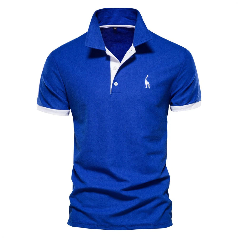 Polo à manches courtes et col boutonné pour hommes