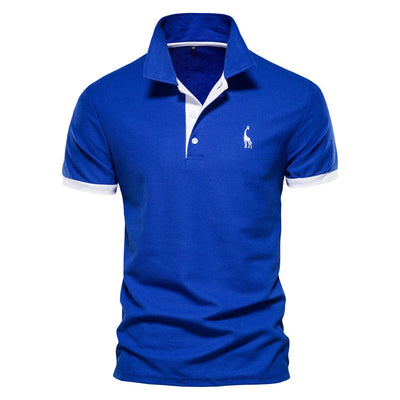 Polo à manches courtes et col boutonné pour hommes