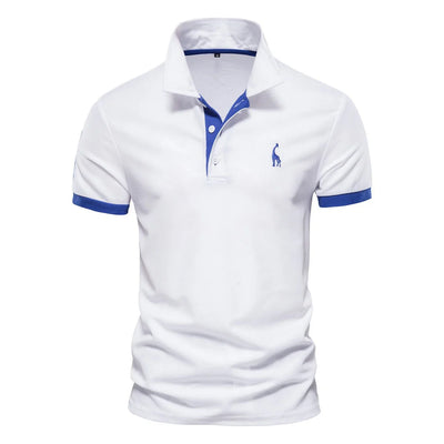 Polo à manches courtes et col boutonné pour hommes