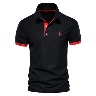 Polo à manches courtes et col boutonné pour hommes