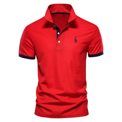Polo à manches courtes et col boutonné pour hommes