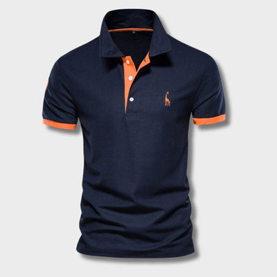 Polo à manches courtes et col boutonné pour hommes
