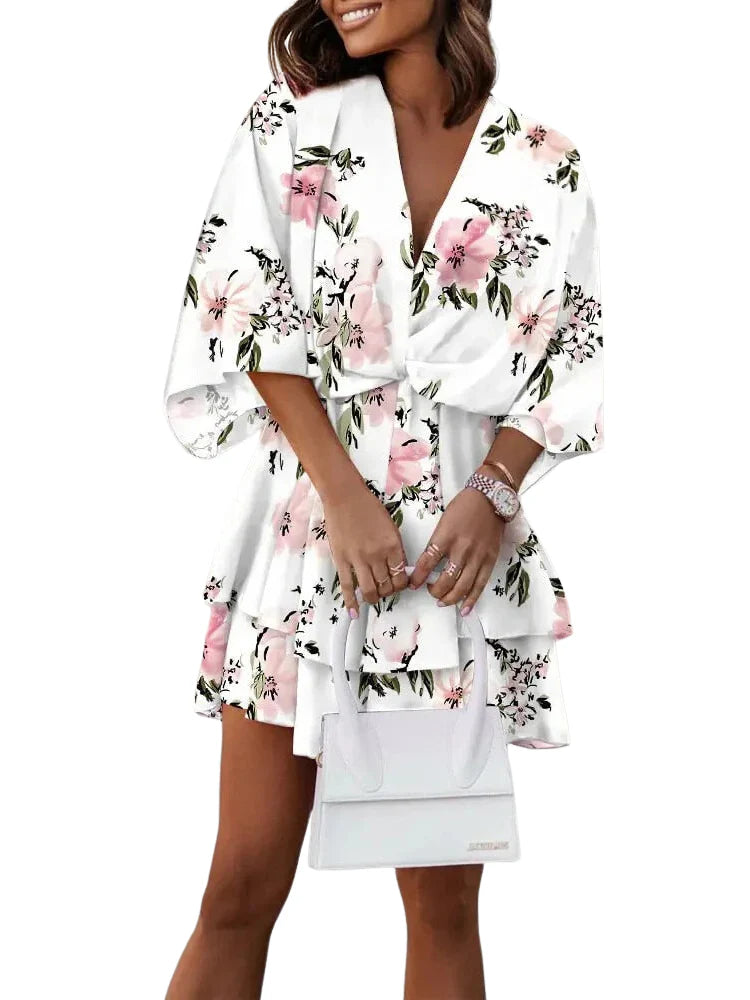 Robe polyvalente à col en V pour femmes