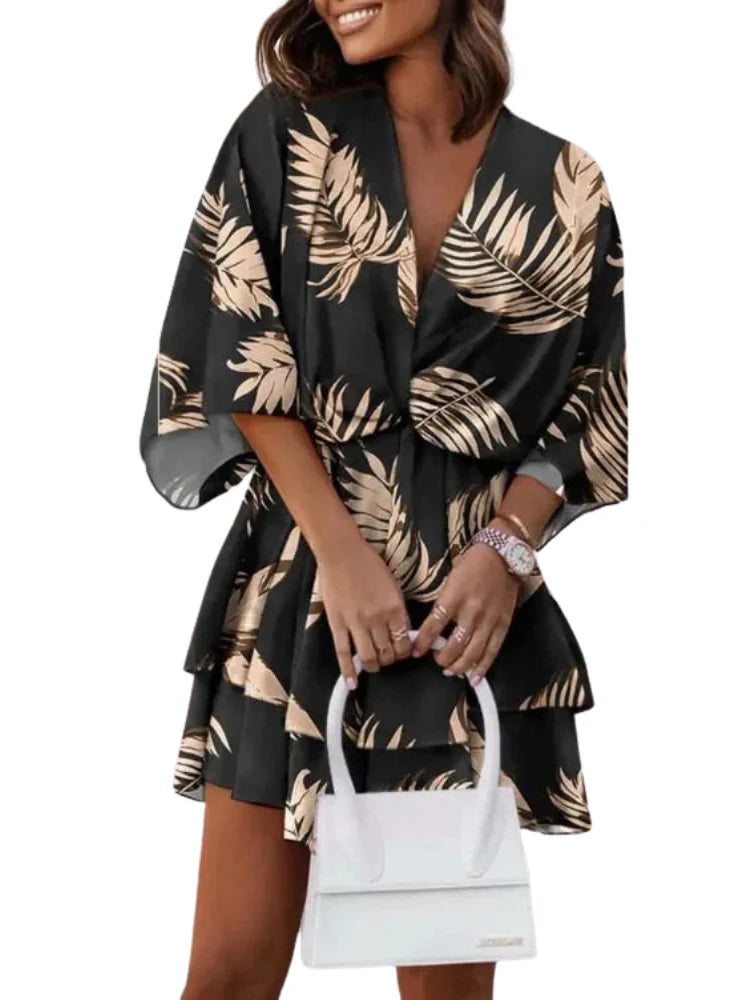 Robe polyvalente à col en V pour femmes