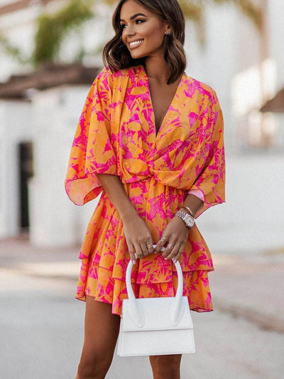 Robe polyvalente à col en V pour femmes